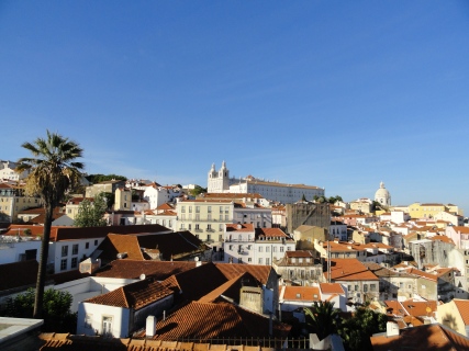 the view of Lisbon from St. George's castle